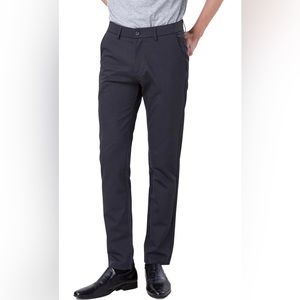 Plaid&Plain Men's Slim Fit Dress Pants